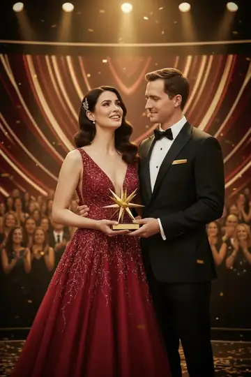 KI-Look Award Winner: Mit der Trophäe in der Hand bei der großen Preisverleihung.